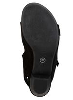 Andrea Conti, modieuze damessandalen, breedte G, met klittenbandsluiting SCHWARZ