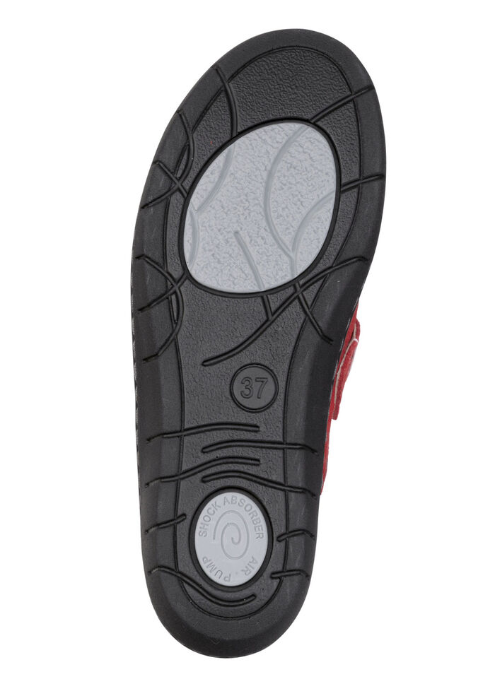 ELENA EDEN, klassieke damesklompen, breedte H, met uitneembaar voetbed ROOD