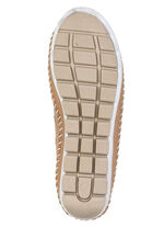 ELENA EDEN, zomerse damespantoffels, breedte G, met uitneembaar voetbed CAMEL