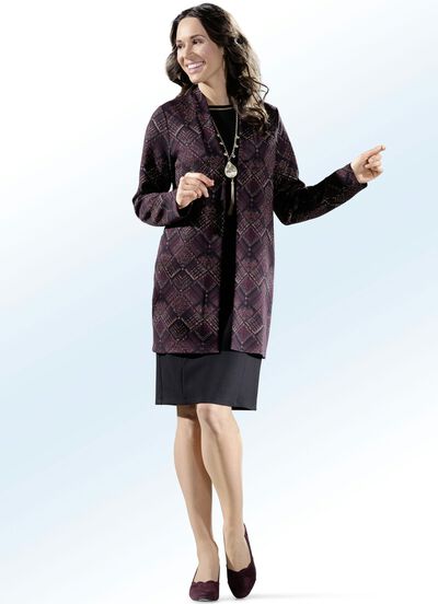 Jurkje met jasje met goudkleurig glanzend draad 