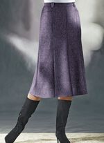 Rok met panelen van tweed met boucle-effectgaren BRAAM GEM.