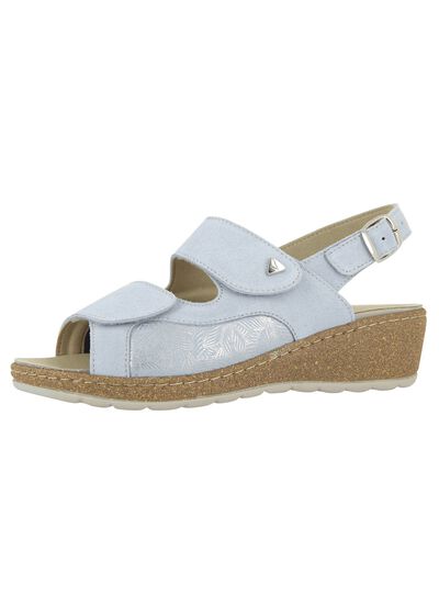 Sandaaltjes met klittenband van echt leer 