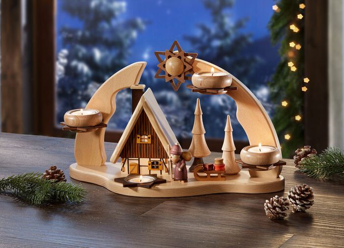 Theelichthouder uit het Ertsgebergte 