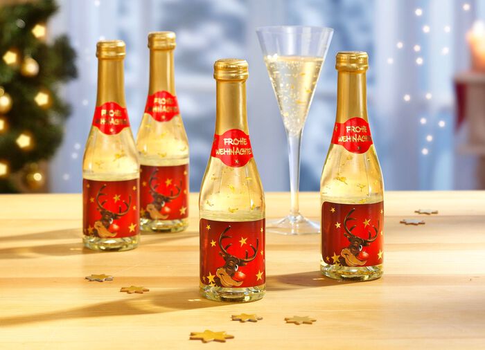 Piccolo's, set van 4, met 22 karaats bladgoud 