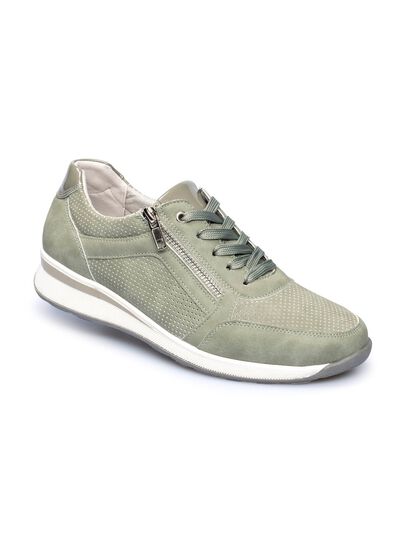 Comfort sneakers met extra imitatiebont binnenzool 