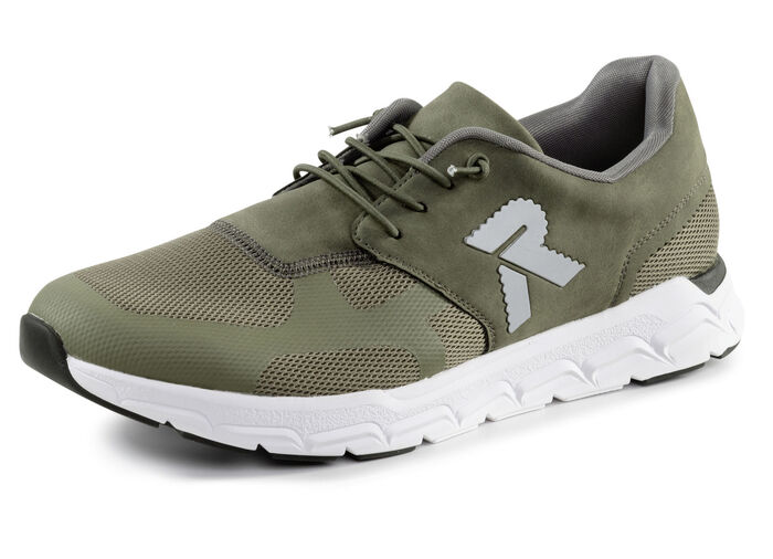 Rieker sneakers met elastische decoratieve vetersluiting OLIJFGROEN