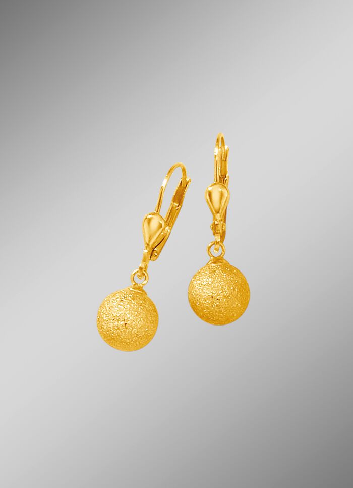 Oorbellen met gesatineerde kogels 