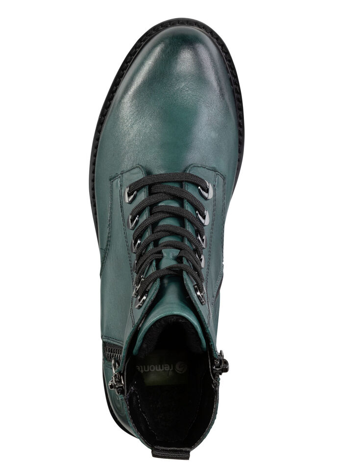 Remonte, modieuze dames enkellaarsjes, winterschoenen, breedte G, met uitneembaar voetbed BENZINE