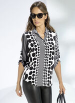 Blouse met overhemdkraag 