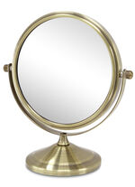 Cosmetische spiegel met stevige metalen behuizing GOLD