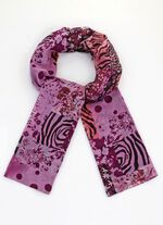 Sjaal met gevarieerde patroonblokken 