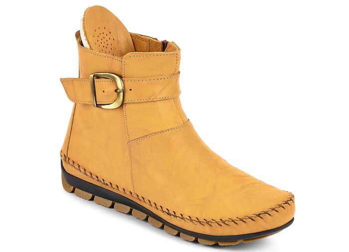 Gemini mocassin enkellaarsjes met verstelbare decoratieve sluiting MA&Iuml;SGEEL