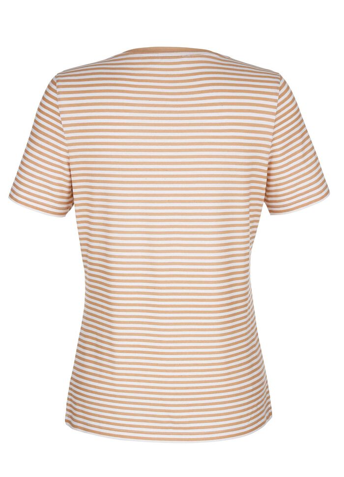 Overhemd met all-over gestreept dessin 