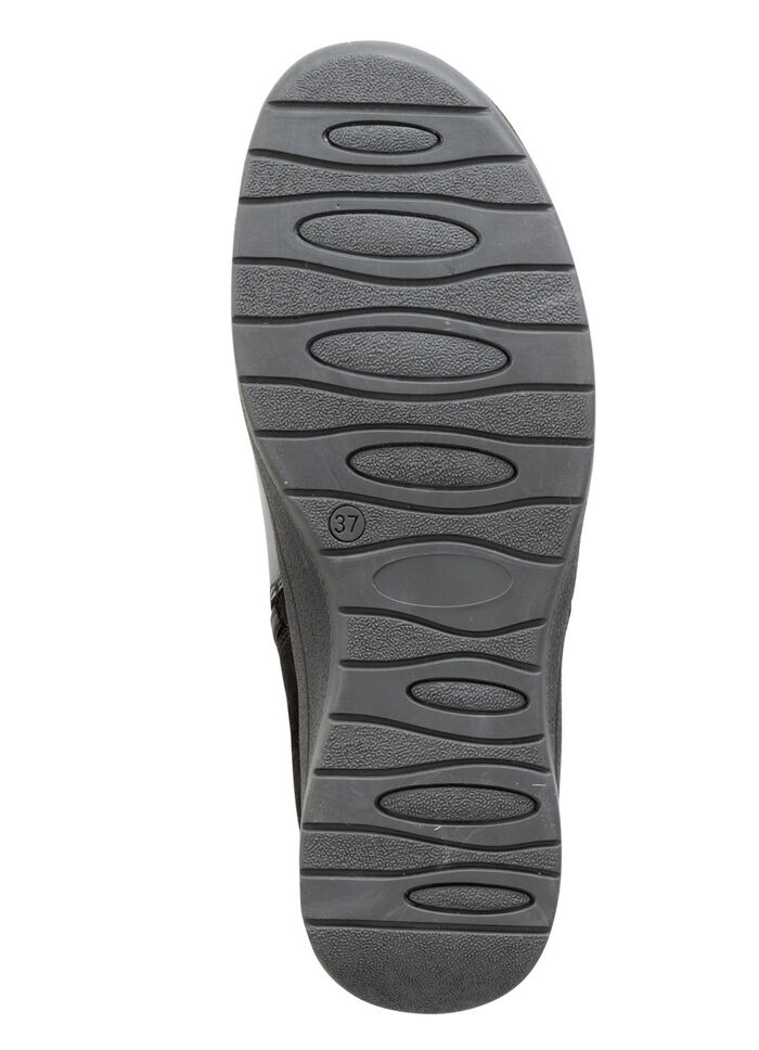 ELENA EDEN, ademende dameslaarzen, breedte H, met uitneembaar voetbed ZWART