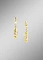 Satijnen oorbellen in driekleur 