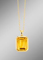 Chique hanger met echte citrien 