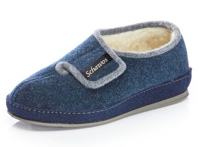 Ademende damespantoffels met klittenbandsluiting 