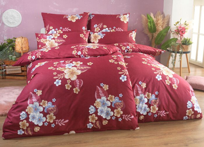 Beddengoedset dubbelzijdig bedrukt BORDEAUX