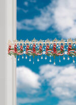 Stafversiering van echt Plauenkant met staafdraad 