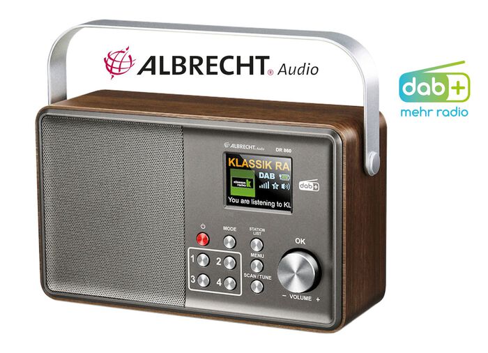 Albrecht DR860 gebruiksvriendelijke DAB+ radio 