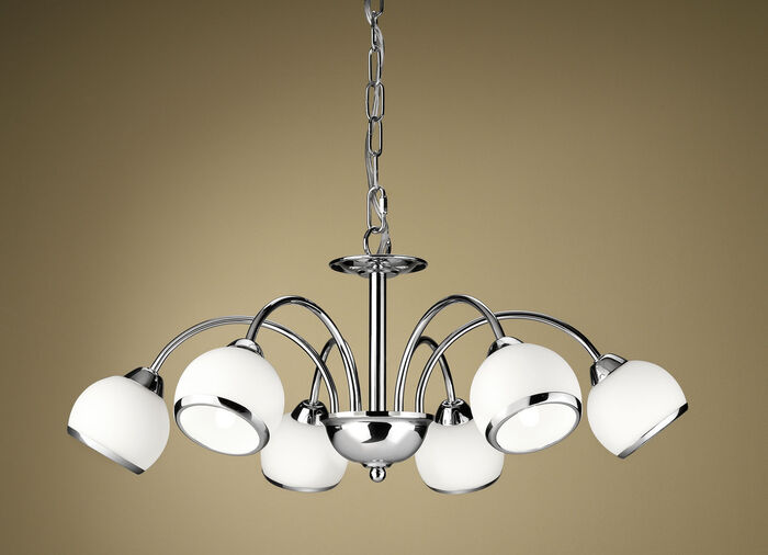 Led-verlichting met frame van gelakt ijzer CHROOM