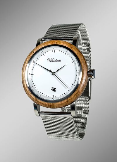 Herenhorloge met mesh band 