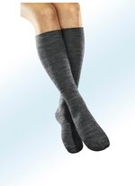 Steunkniekousen, set van 3 stuks GRIJS