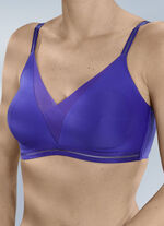 Naturana bh met elastische inzetstukken van tule INDIGOBLAUW