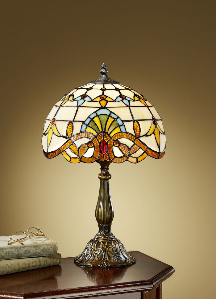 Tiffany tafellamp, 1 lamp 