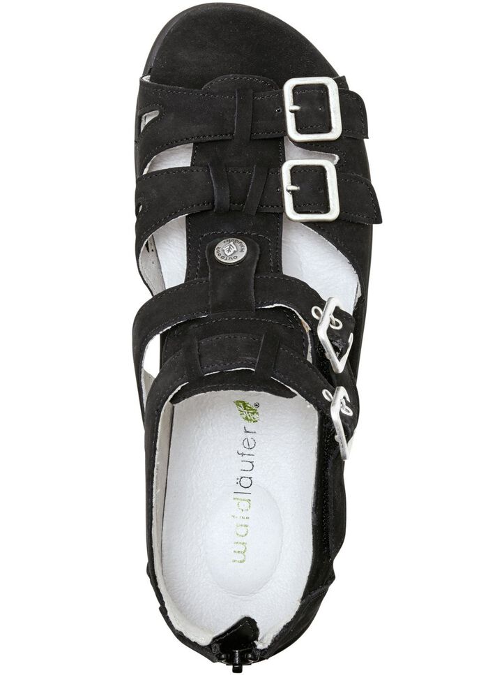 Ranger-sandaal met verstelbare bandjes ZWART