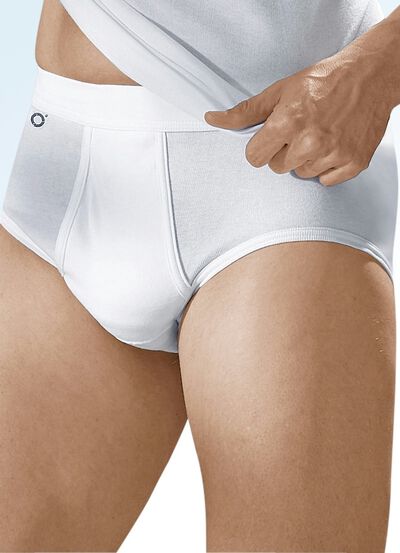 Pfeilring Vierpack Slips van fijne ribstof, wit 