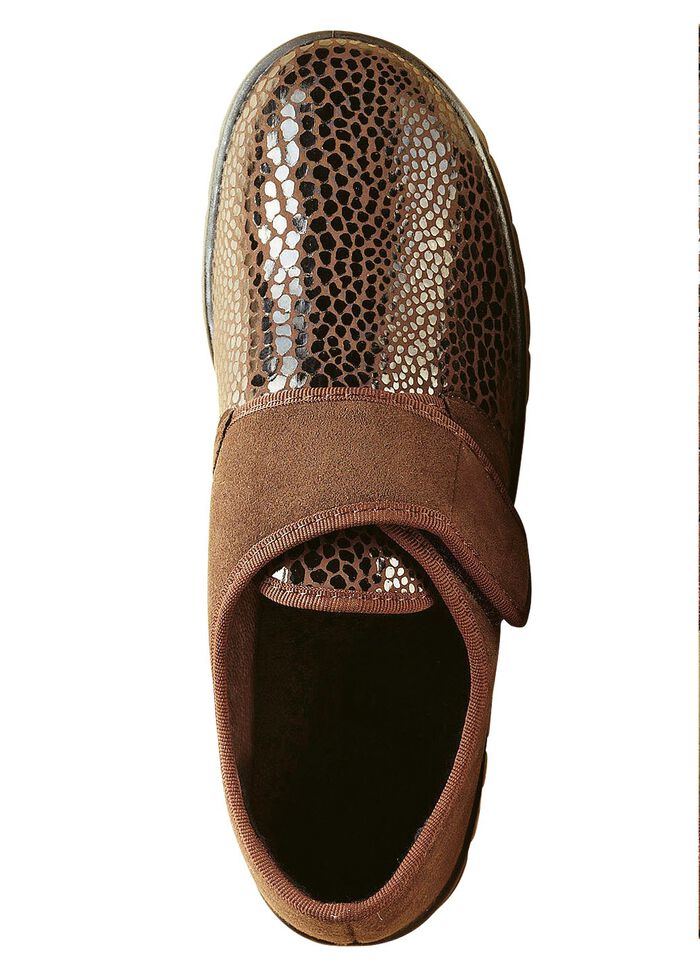 Florett lage damesschoen met klittenband in een extra brede pasvorm 