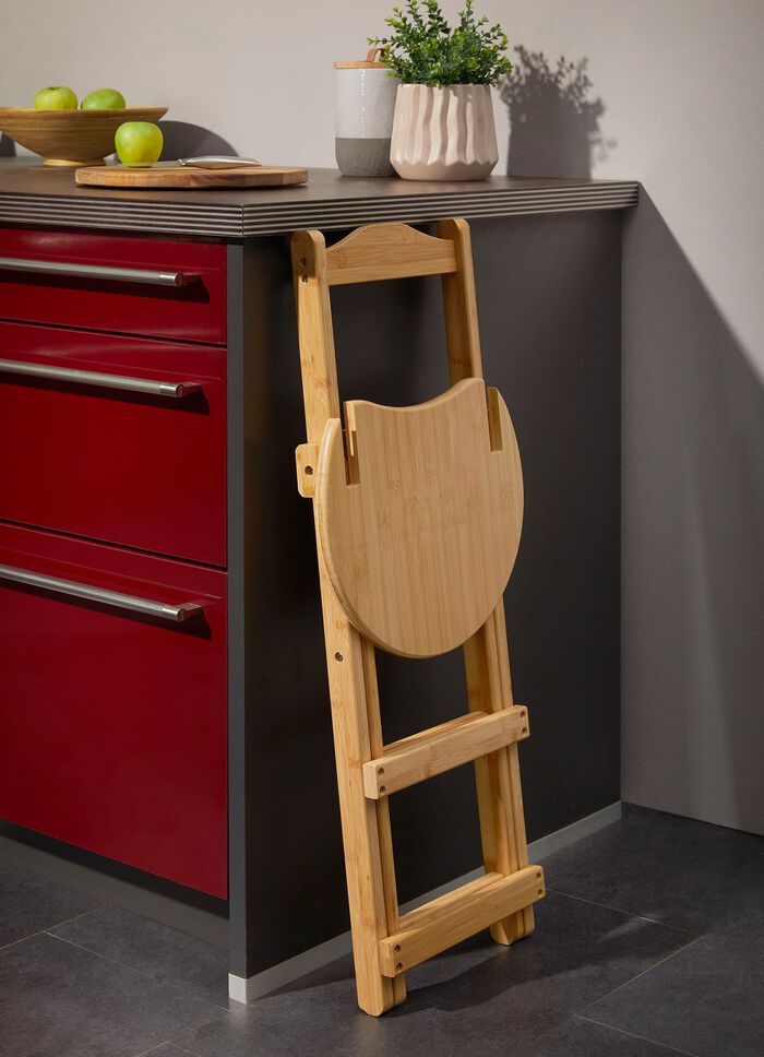 opvouwbare kruk van bamboe 