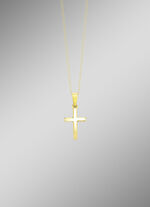 Gouden kruis hanger 