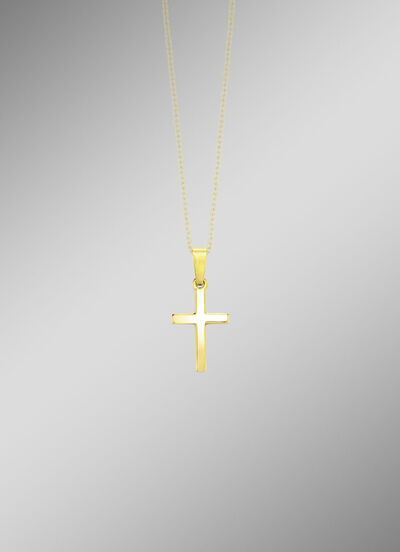 Gouden kruis hanger 