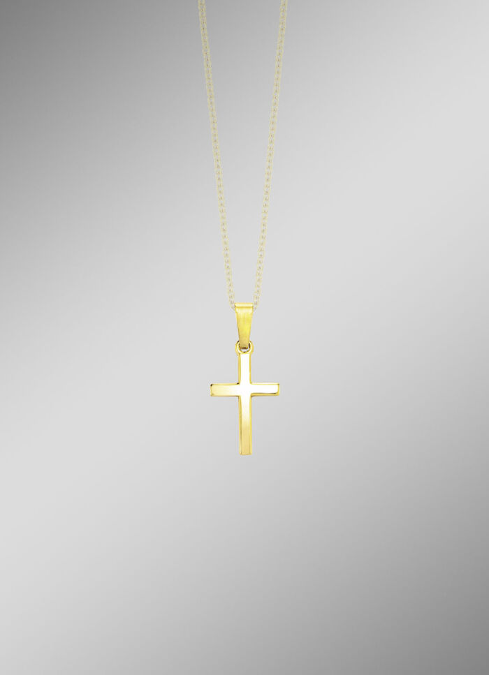 Gouden kruis hanger 