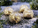 LED-ballen op zonne-energie, set van 4 