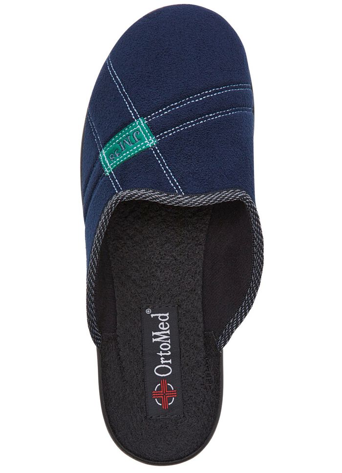 Set van twee pantoffels met comfortabele vulling BLAUW-ZWART