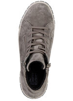 ELENA EDEN veterlaarsje met twee ritssluitingen aan de zijkant TAUPE