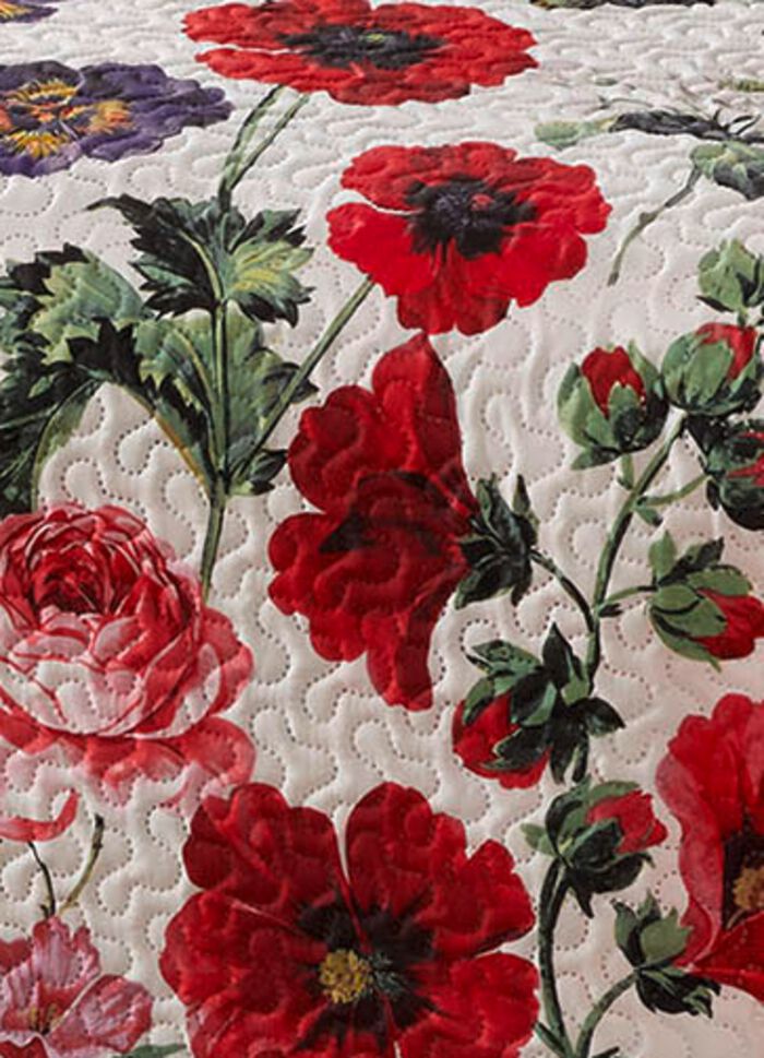 Digitaal bedrukte sprei en kussenslopen BUNT