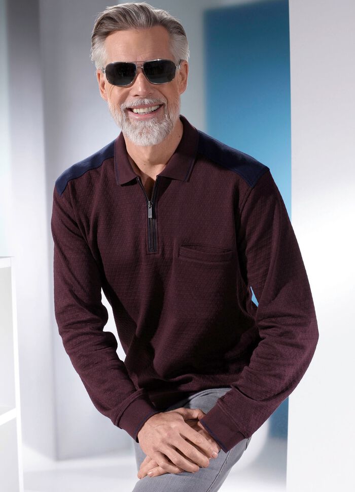 Poloshirt  BORDEAUX MARINE