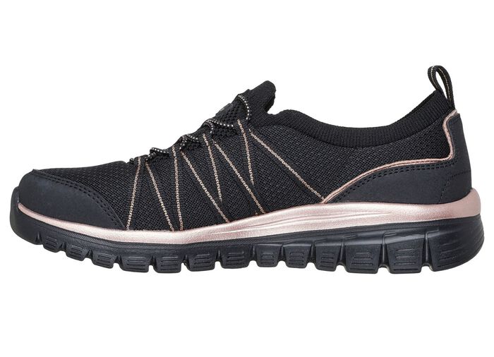 SKECHERS, trendy damespantoffels, gemaakt van gebreid meshmateriaal 