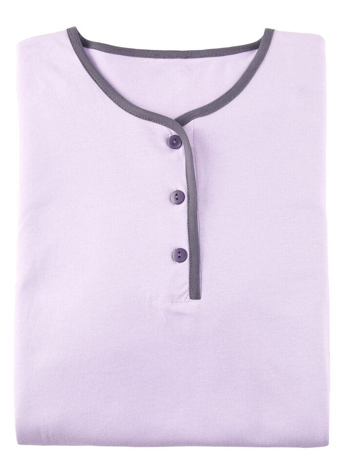 nachthemd met lange mouwen en knoopsluiting SERING