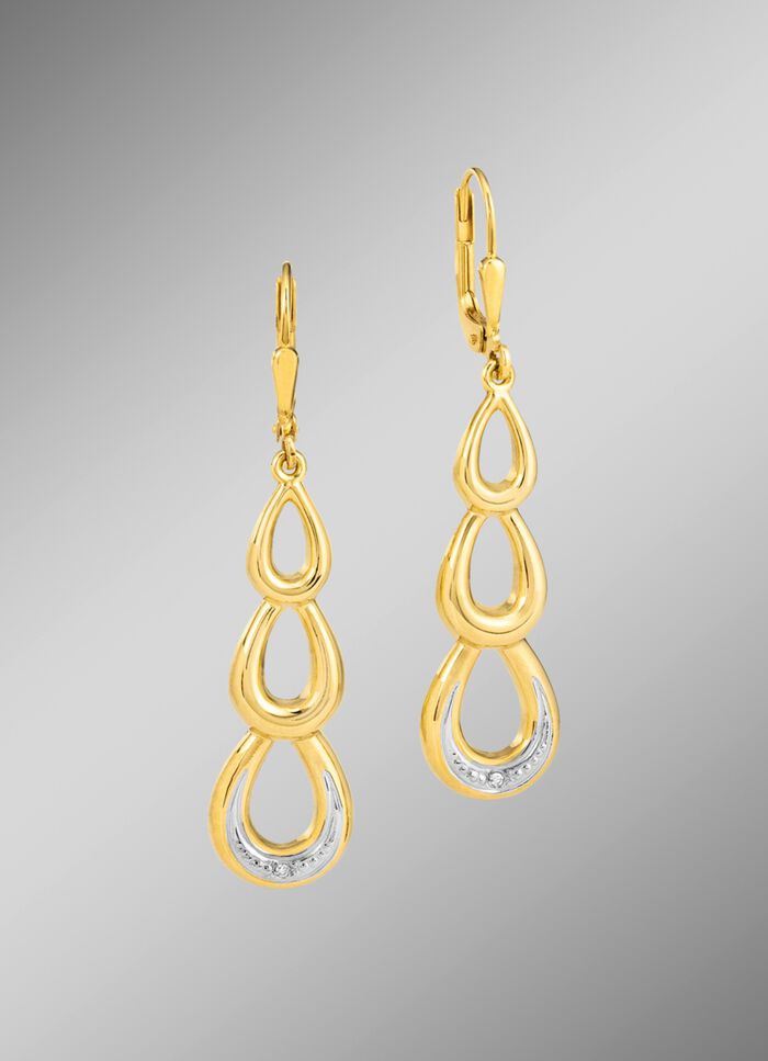 Oorbellen met diamanten 