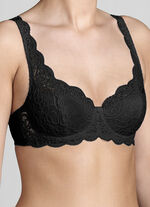 Triumph Amourette beugelbeha met elastische kant ZWART