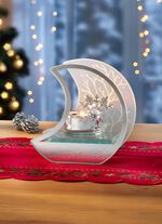 Glazen theelichthouder 