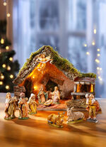 Kerststal, echt handwerk 