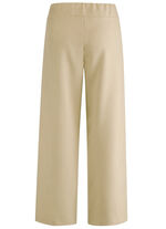 Broek in een modieus verkorte lengte BEIGE GEM&Ecirc;LEERD