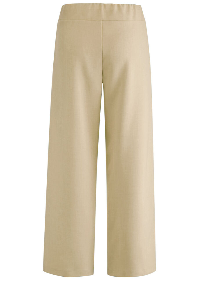 Broek in een modieus verkorte lengte BEIGE GEM&Ecirc;LEERD