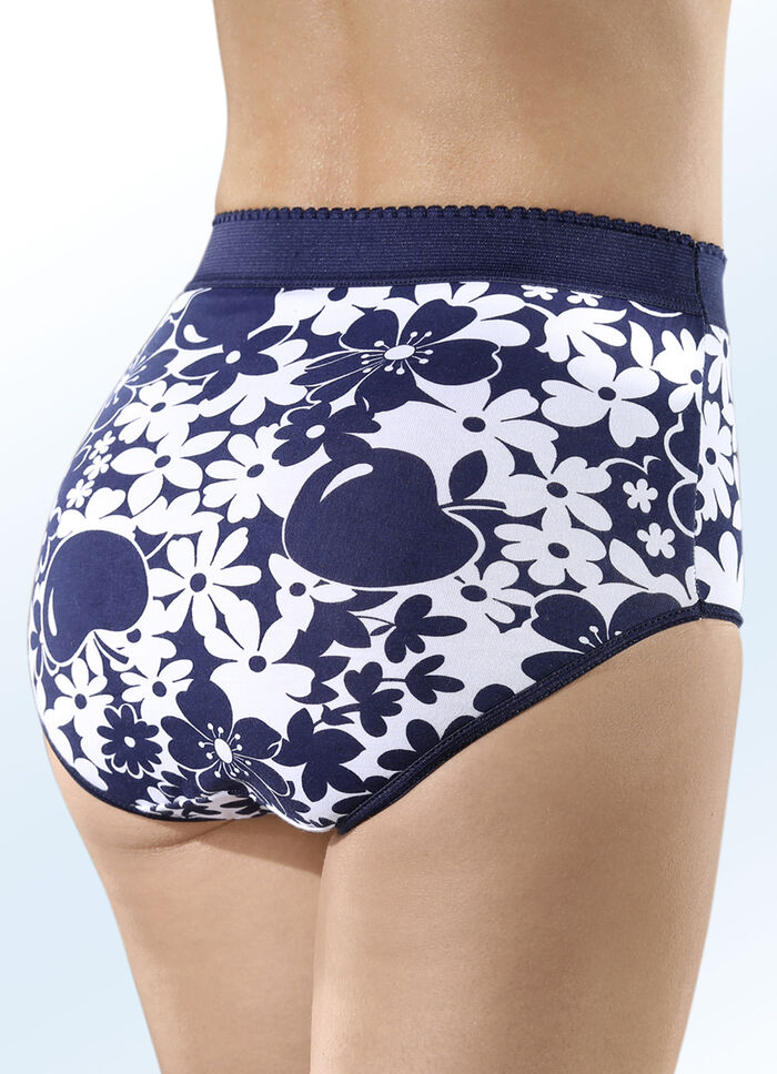 Set van vijf corrigerende slips met verstevigende voorzijde 